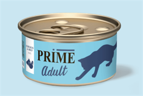 PRIME ADULT ж/б курица и говядина паштет для кошек, 75 гр MZB680166