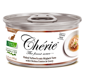 Корм влажный Pettric Cherie Тунец с курицей в подливе, 80 гр MZB600340