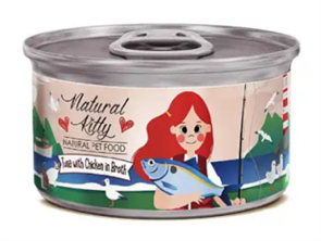 Петтрик Консервы Pettric Natural Kitty Тунец с курицей в бульоне, 80 гр MZB601927