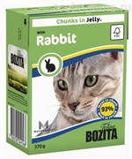 BOZITA Feline Rabbit - кусочки в желе с КРОЛИКОМ, 370 гр