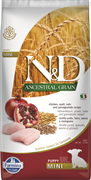 N&D ANCESTRAL GRAIN DOG CHICKEN, SPELT, OATS AND POMEGRANATE PUPPY MINI 7KG