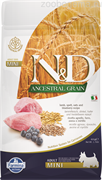 Н&Д сухой корм для собак мини пород низкозерновой, ягненок и черника /N&D Low Grain DOG  Adult Lamb & Blueber MINI, 800 гр