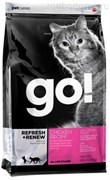 Для Котят и Кошек с Цельной Курицей, фруктами и овощами (GO! SKIN + COAT Chicken Recipe for Cats 32/20) 1,4кг