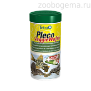 TetraPleco Veggie Wafers корм-пластинки с добавлением цуккини для донных рыб  15 г