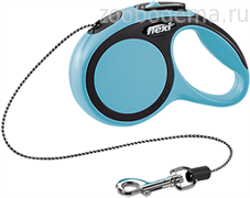 flexi рулетка New Comfort XS (до 8 кг) трос 3 м черный/синий