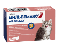 Мильбемакс для молодых кошек и котят 1 табл. Мильбемакс для молодых кошек и котят 1 табл.