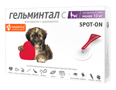 Гельминтал Е107 Spot-on д/щенков и собак до 10кг Гельминтал Е107 Spot-on д/щенков и собак до 10кг