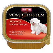 Animonda Vom Feinsten Junior влажный корм для щенков и юниоров с говядиной и мясом домашней птицы 150 гр