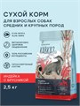 ТерриториЯ Кавказ Индейка с брусникой для взрослых собак средних и крупных пород, 2.5 кг MZB560070 - фото 12996