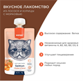 Wanpy Cat Лакомство для кошек Мясной мусс из лосося и курицы с морковью, 90 гр MZB871538 - фото 14202