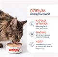 Wanpy Cat Лакомство для кошек «нежное пюре» из курицы с тыквой и кейлом, 70 гр MZB874089 - фото 14255