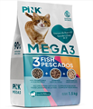 Pink MEGA 3 Сухой беззерновой корм для кошек, 3 вида рыбы, 3 гранулы, 1.5кг MZB735640 - фото 14620