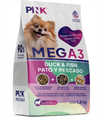 Pink MEGA 3 Сухой беззерновой корм для собак всех пород, Утка с лососем, 3 гранулы, 1.8 кг MZB735756 - фото 14634