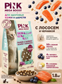 Pink MEGA BOOST "Skin & Coat" корм для кошек всех возрастов "Лосось с черникой", 1.8 кг MZB431423 - фото 14661