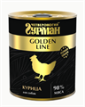 Четвероногий Гурман Golden line Курица натуральная влажный корм для собак жестяная банка, 340 гр MZB543778 - фото 15409