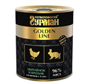 Четвероногий Гурман Golden line Цыпленок и кролик влажный корм для щенков, 340 гр MZB232966 - фото 15423