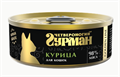 Четвероногий Гурман Golden line Курица натуральная влажный корм для кошек, 100 гр MZB546281 - фото 15432