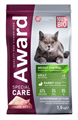 Сухой корм AWARD SPECIAL CARE Weight Control для взрослых стерилизованных кошек для контроля веса со свежим мясом кролика, 1.5 кг MZB548931 - фото 15537