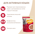 Влажный корм Мнямс Кусочки в соусе с телятиной для активных кошек, 85 гр MZB540157 - фото 15853