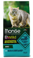 Сухой корм Monge Cat BWild GRAIN FREE для взрослых кошек беззерновой из трески, 1.5 кг MZB012058 - фото 16157