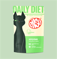 ENSO DAILY DIET Корм влажный полнорационный профилактический для взрослых кошек, поддержание здоровья ЖКТ, кусочки в соусе с кроликом, 85 гр MZB309280 - фото 16292