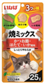 INABA ЯКИМИКСУ Cо вкусом кацуобуси, морского гребешка и кальмара лакомство для кошек, 25 гр MZB635762 - фото 16372