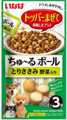 INABA Churu Ball лакомство-топпинг для собак шарики с кремовой начинкой куриное филе с добавлением овощей, 10 гр*3 шт MZB147654 - фото 16392