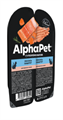 КОРМ ALPHAPET ПАУЧ Лосось паштет для взрослых кошек, 80 гр MZB653595 - фото 16728