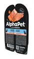 КОРМ ALPHAPET ПАУЧ Лосось паштет для взрослых кошек, 80 гр MZB653595 - фото 16730