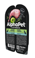 КОРМ ALPHAPET ПАУЧ Кролик и яблоко мясные кусочки в соусе для собак с чувствительным пищеварением, 100 гр MZB651850 - фото 16745