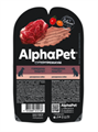 КОРМ ALPHAPET ПАУЧ Говядина паштет для взрослых собак, 100 гр MZB653632 - фото 16753