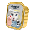 КОРМ ALPHAPET Белая рыба монопротеиновый паштет для взрослых кошек, 100 гр MZB816897 - фото 16780