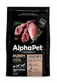 КОРМ ALPHAPET Суперпремиум с ягненком и индейкой для щенков, беременных и кормящих собак мелких пород, 500 гр MZB311643 - фото 16984