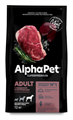 КОРМ ALPHAPET Суперпремиум с говядиной и потрошками для взрослых собак крупных пород, 12 кг MZB651461 - фото 17019