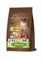 Petvador Holistic полнорационный корм для взрослых кошек с чувствительным пищеварением лосось, 2 кг MZB931346 - фото 17457