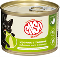 ENSO SENSITIVE Корм консервированный полнорационный для взрослых собак всех пород с чувствительным пищеварением, низкожировой, рубленое мясо кролика с гречкой и тыквой, 190 гр MZB606328 - фото 17621