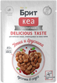 БРИТ КЕА Пауч с Уткой и Брусникой для взрослых кошек, привередливых ко вкусу корма, кусочки в соусе, 85 гр MZB062240 - фото 18039